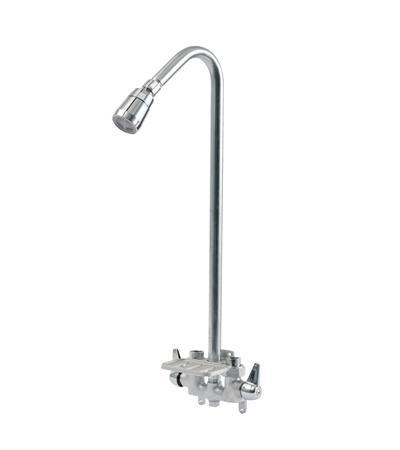 lot 7038 image: Dearborn Brass R100 Add-on Shower Frame With Faucet Spout