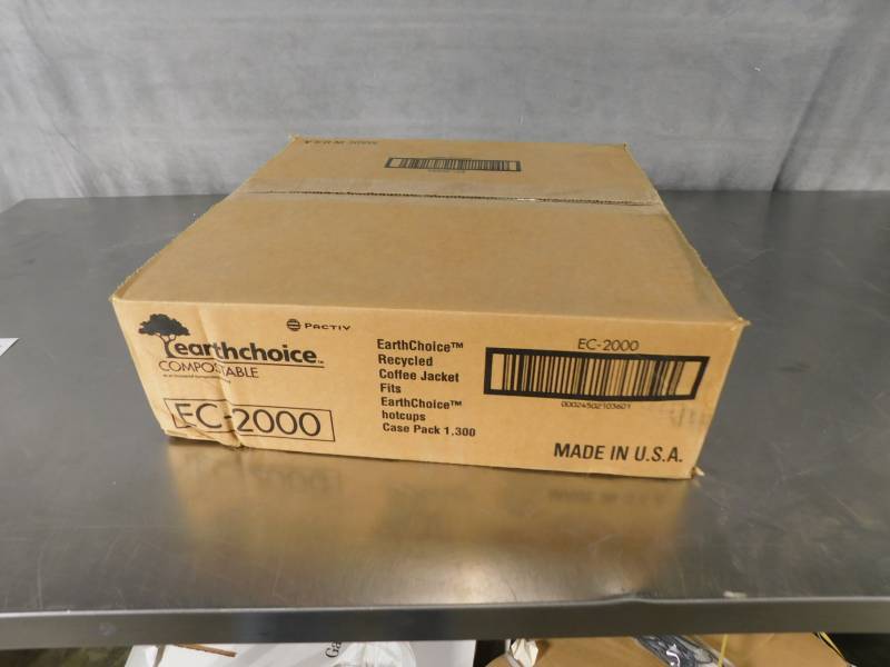 lot 6901 image: Case of Earth Choice Compostable Coffee Cup Jackets