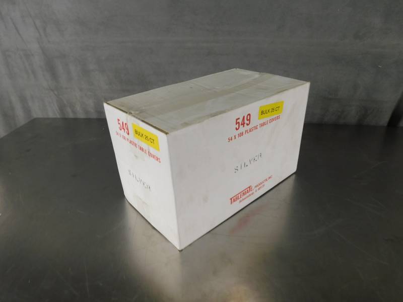 lot 6902 image: Case of Plastic Table Covers
