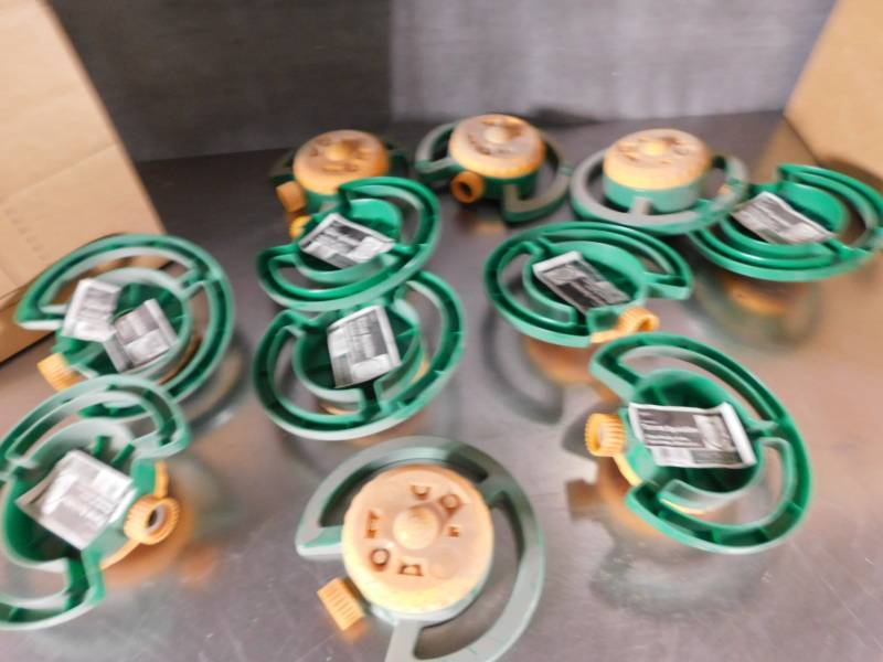 lot 6992 image: Lot of 8-Pattern Turret Sprinklers