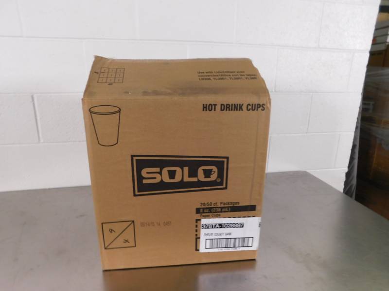 lot 6839 image: Case of Solo 8oz Hot Drink Cups