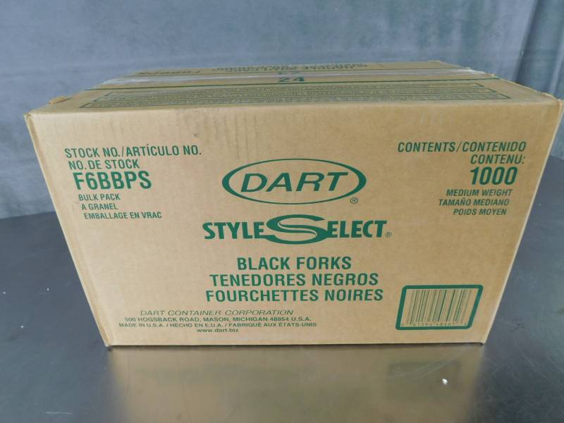 lot 6863 image: Case of Dart Style Select Black Forks