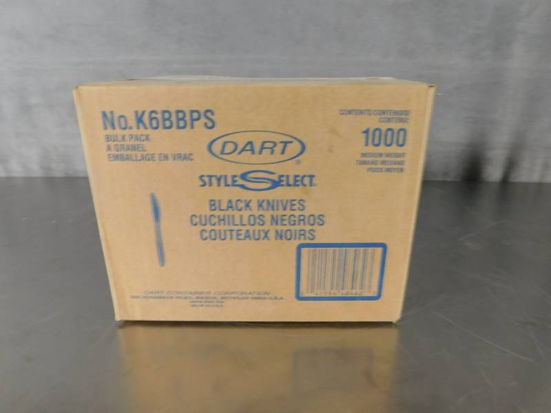 lot 6873 image: Case of Dart Style Select Black Knifes