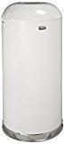 lot 6706 image: Rubbermaid Commercial Steel 15-Gallon Fire-Resistant Open Top Waste Receptacle, Round, White