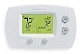 lot 6963 image: Honeywell TH5220D1029 Focuspro 5000 Non-Programmable 2 Heat and 2 Cooling Thermostat, Large Screen