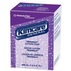 lot 7113 image: Lot of 10 Kimcare General Triangle Lotion Soap, Floral Scent, 800 Ml, Refill