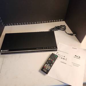 lot 1030 image: Sony Blu-ray disc player (works for regular DVDs and CDS)