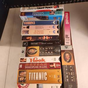 lot 1047 image: Assorted VHS tapes some unopened