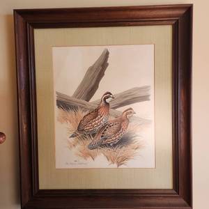 lot 1062 image: Don Richard Eckelberry framed limited edition print with artist info 28 x 14