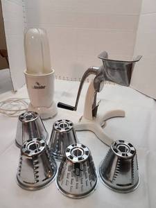 lot 1172 image: Vintage westband food processor with attachments and an Isablender