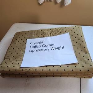 lot 2010 image: 6 yards Calico Corner upholstery weight fabric