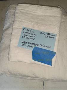 lot 3058 image: Noble Excellence king sized sheets. See pictures