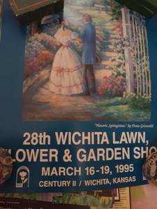 lot 3070 image: Wichita Lawn and Garden Show posters from 1995 to 2011. Missing 1999