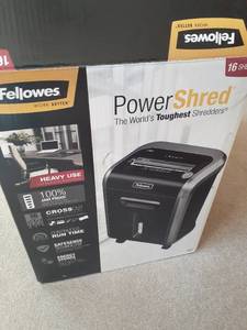 lot 3075 image: Fellowes paper shredder