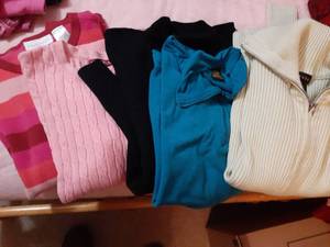 lot 3211 image: Ladies shirts. Size small and medium. See pictures for brands