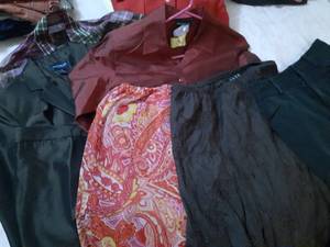 lot 3215 image: Ladies skirts and jackets. Size small and medium. See pictures for brands