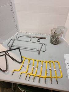lot 4102 image: Hooks and jar of bolts