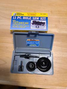 lot 4329 image: Drill Master hole saw kit in case