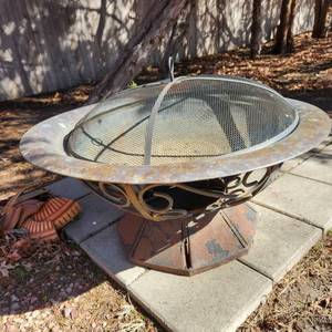 lot 5010 image: Fire pit with screen 16 x 33 dia