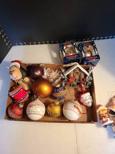 lot 1212 image: Christmas ornaments