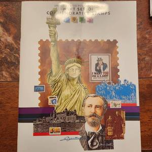 lot 1503 image: US Postal Service 1985 mint set of Commemorative stamps