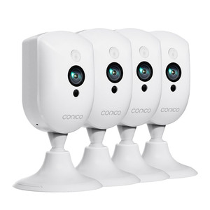 lot 6103 image: 4 pack Conico wireless IP camera with motion detection phone app HD 2 way audio