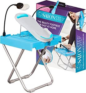 lot 6109 image: Salon Step Deluxe Beauty Pedicure Footrest with LED magnifier and drying fan adjustable height