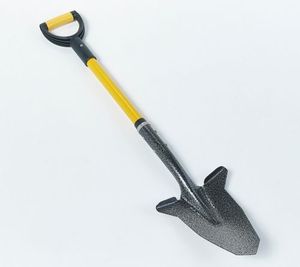 lot 6136 image: Spear Head Gardening Shovel &Spade wReinforced fiberglass handle award winning shape teal
