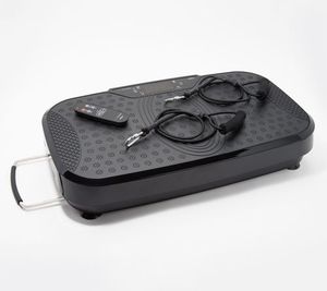 lot 6141 image: Vita Trainer Vibration Machine w Resistance workout bands