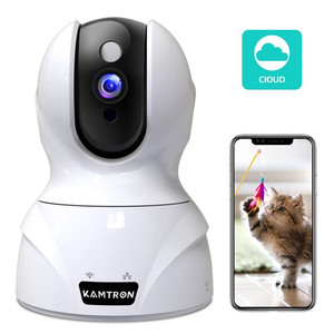 lot 6142 image: Kamtron wireless IP home security surveillance cam camera baby monitor night vision motion detection 2 way audio cloud