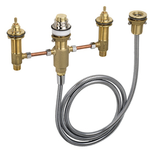 lot 6155 image: Hansgrohe Grundset Rough valve, 4-Hole Roman Tub Set 06646000 $500