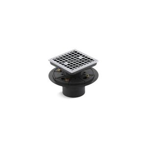 lot 6162 image: Kohler K-9136-CP Clearflo Square Tile-in Shower Drain Chrome
