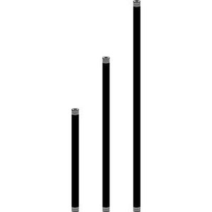 lot 6173 image: 4 pack Kichler 15658 24 X 34 Mounting Stems For Kichler Landscape Fixtures - Black