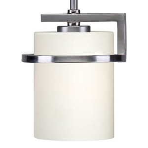 lot 6179 image: Forte Lighting Halo 7 wide light pendant brushed nickel 2767-01-55