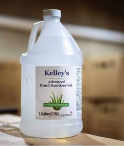 lot 32624 image: Kelleys Advanced Hand Sanitizer Gel 1Gallon