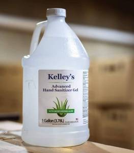 lot 32625 image: Kelleys Advanced Hand Sanitizer Gel 1Gallon