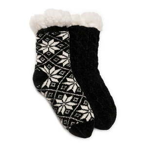 lot 32627 image: Muk Luks Women s Cabin Socks 2-Pack