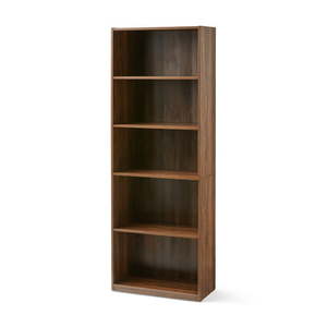lot 32679 image: Mainstays 71 5 Shelf Bookcase, Canyon Walnut