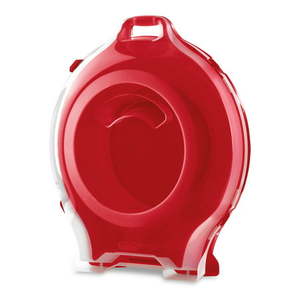 lot 1279 image: Sterilite 19836606 Plastic Nesting Wreath Box Red - Case of 8