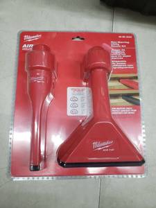 lot 2636 image: Milwaukee Air-Tip 4.33 L X 9.1 in. W Non Marring Utility Vacuum Nozzle 2 pc