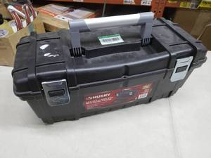 lot 2655 image: Husky 24 in. Tool Box, Black