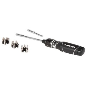 lot 3077 image: Husky - 00014 - Ratcheting Double Speed Screwdriver Set - 18 Piece