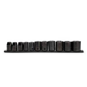 lot 3127 image: Husky 12 in. Drive Standard SAE Impact Socket Set (11-Piece)