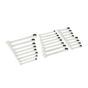 lot 3133 image: Husky SAE and Metric Ratcheting Wrench Set (24-Piece)