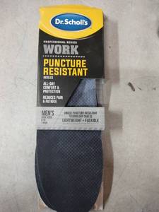 lot 5313 image: Dr Scholls Work Puncture Resistant Insoles Mens Size 8-14