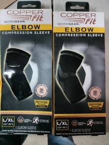 lot 5352 image: Copper Workgear Elbow Compression Sleeve 2 Pack LXL