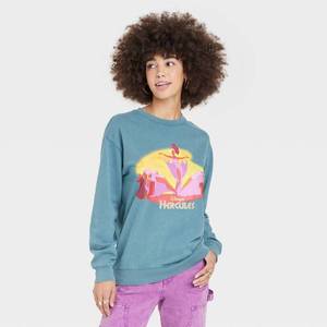 lot 7902 image: Womens The Muse Oversized Graphic Sweatshirt - Green S