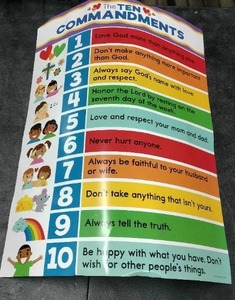 lot 3122 image: The Ten Commandments Poster