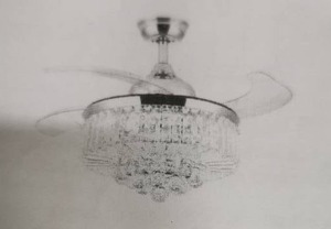 lot 6758 image: Retractable Ceiling Fan, 36