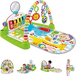 lot 6784 image: Fisher-Price FVY57 Deluxe Kick & Play Piano Gym Green
